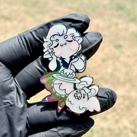 Maidstarion Rainbow enamel pin - alternate view